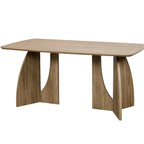 Wooden Rectangle Table for 6 People High-end Dining Table Set Custom Export Hotel Restaurant Furniture