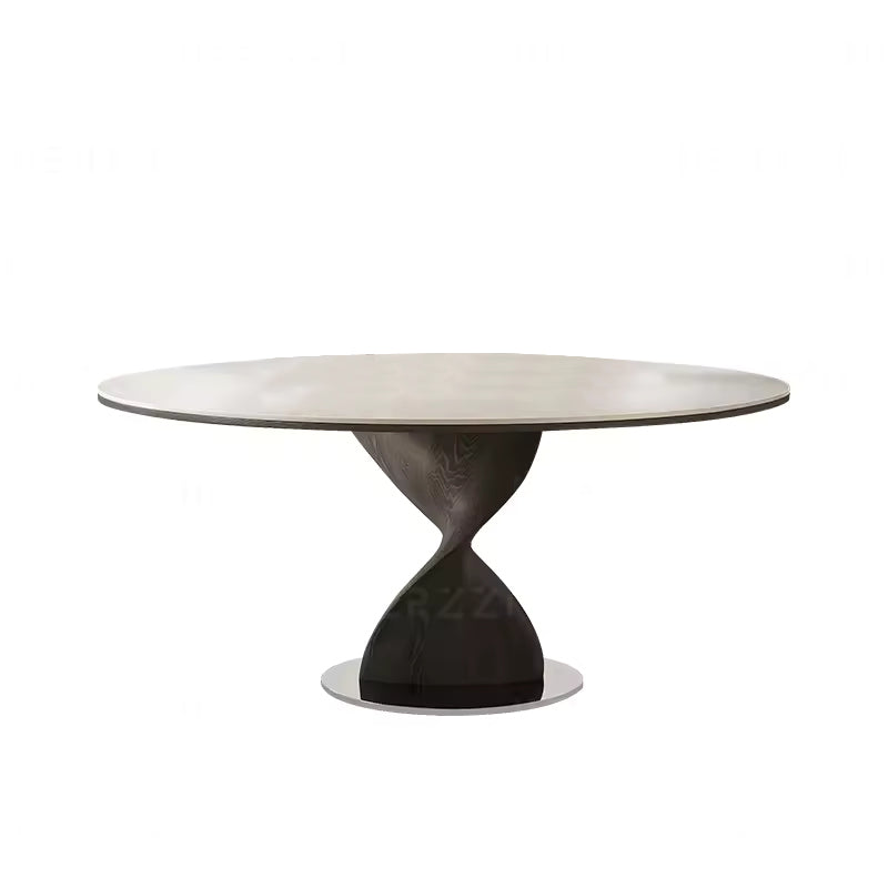 Modern Luxury Nordic Round Wooden Dining Table for Home or Restaurant Use