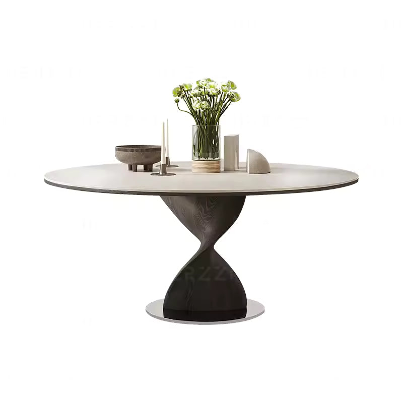 Modern Luxury Nordic Round Wooden Dining Table for Home or Restaurant Use