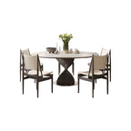 Modern Luxury Nordic Round Wooden Dining Table for Home or Restaurant Use