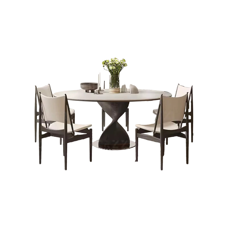 Modern Luxury Nordic Round Wooden Dining Table for Home or Restaurant Use