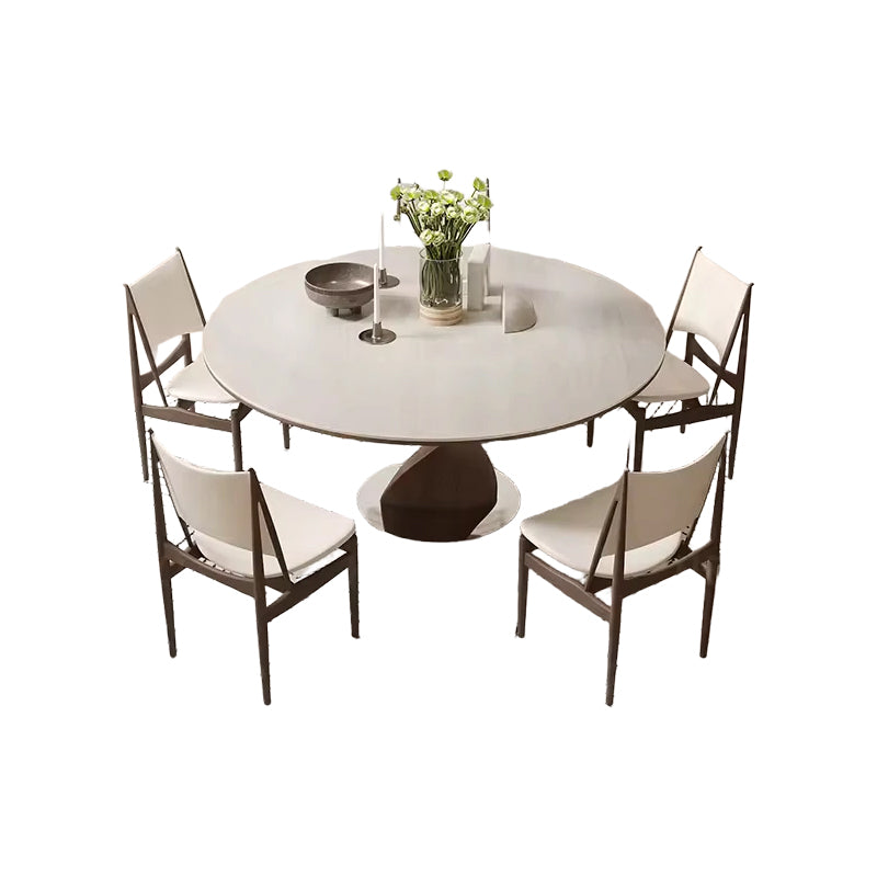 Modern Luxury Nordic Round Wooden Dining Table for Home or Restaurant Use