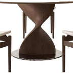 Modern Luxury Nordic Round Wooden Dining Table for Home or Restaurant Use