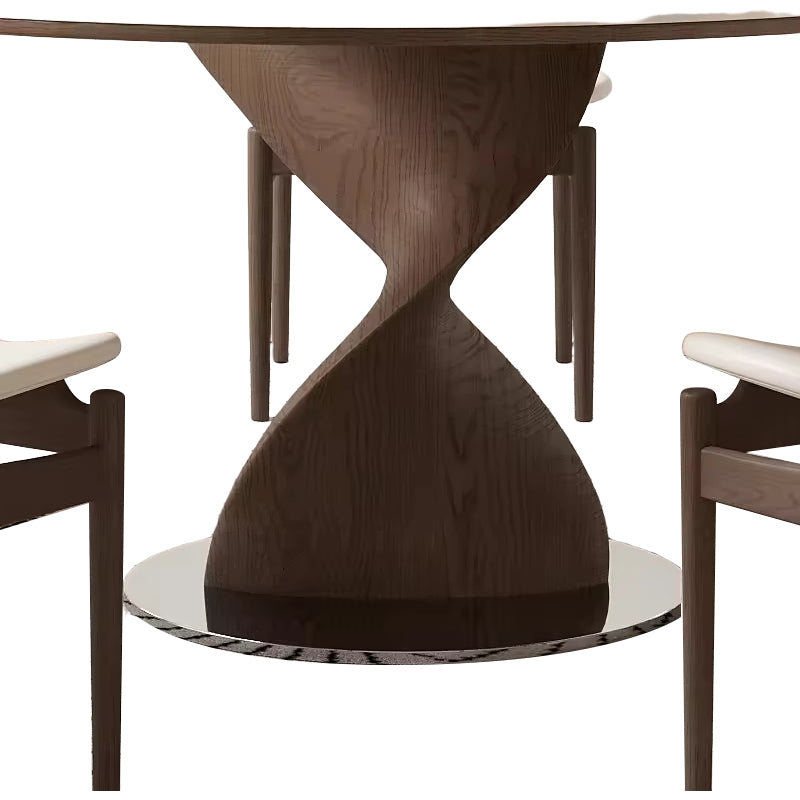 Modern Luxury Nordic Round Wooden Dining Table for Home or Restaurant Use