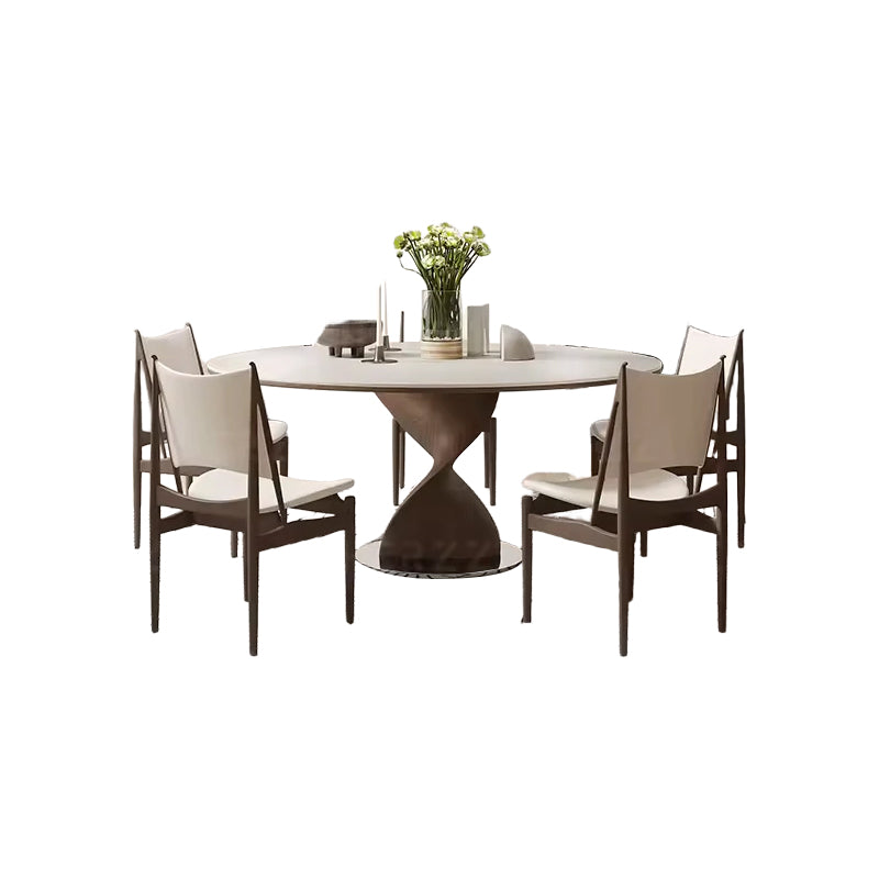 Modern Luxury Nordic Round Wooden Dining Table for Home or Restaurant Use
