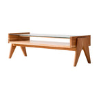 Wholesale Funiture Design Modern Glass Table Wooden Style Sets Tea Table Living Room Coffee Tables