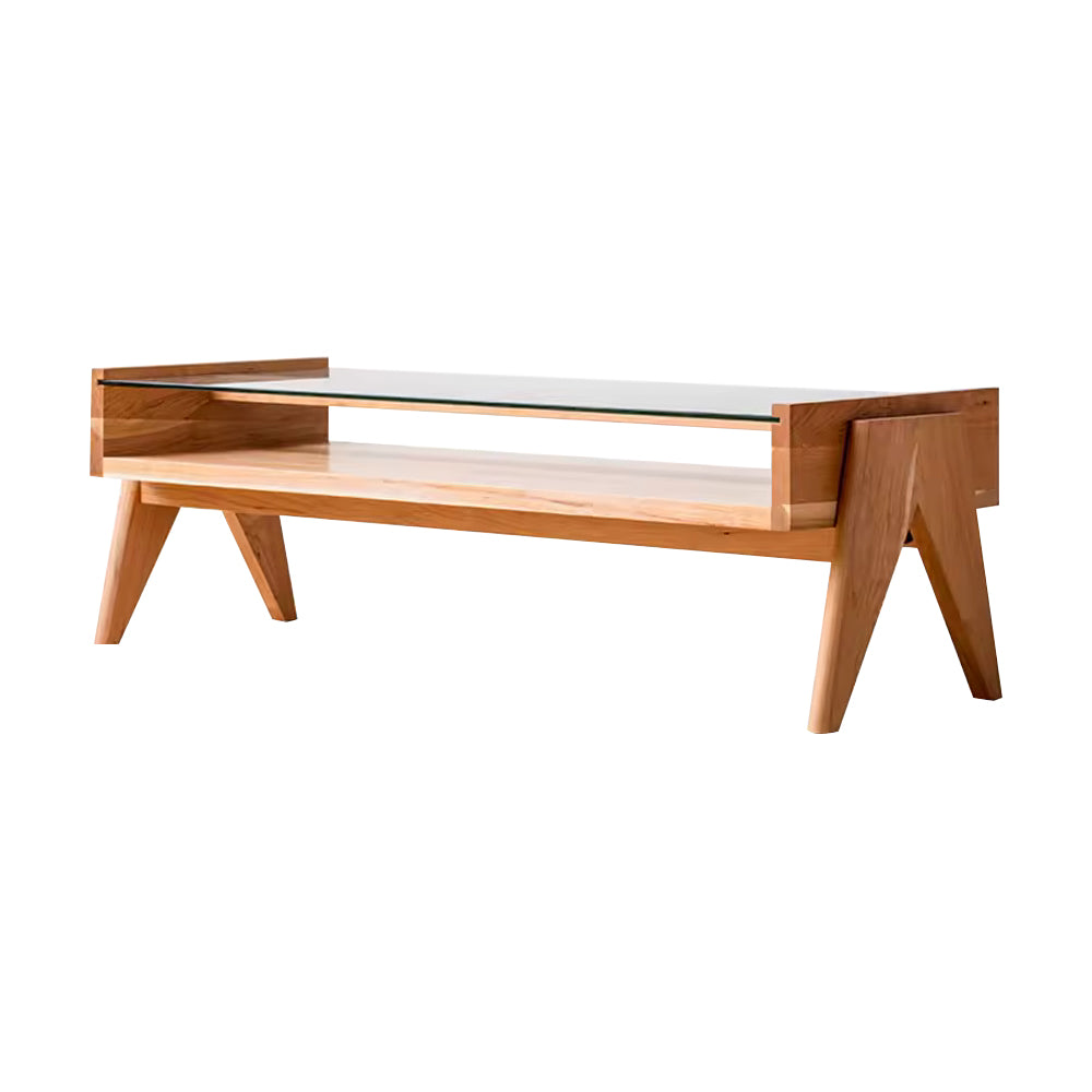 Wholesale Funiture Design Modern Glass Table Wooden Style Sets Tea Table Living Room Coffee Tables