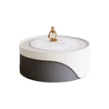2024 New Cream Modern High-End Retractable Slate Tea Table Luxury Coffee Table for Small Apartments Accessible for Home Living