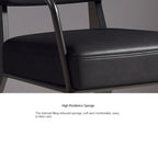Nordic Retro Modern Hotel Meeting Reception Armchair Iron Casual Western Restaurant Chair Soft Sponge Bar Home Furniture Dining