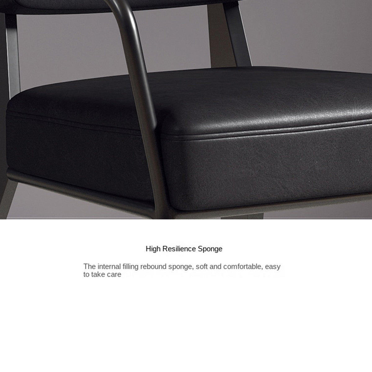 Nordic Retro Modern Hotel Meeting Reception Armchair Iron Casual Western Restaurant Chair Soft Sponge Bar Home Furniture Dining