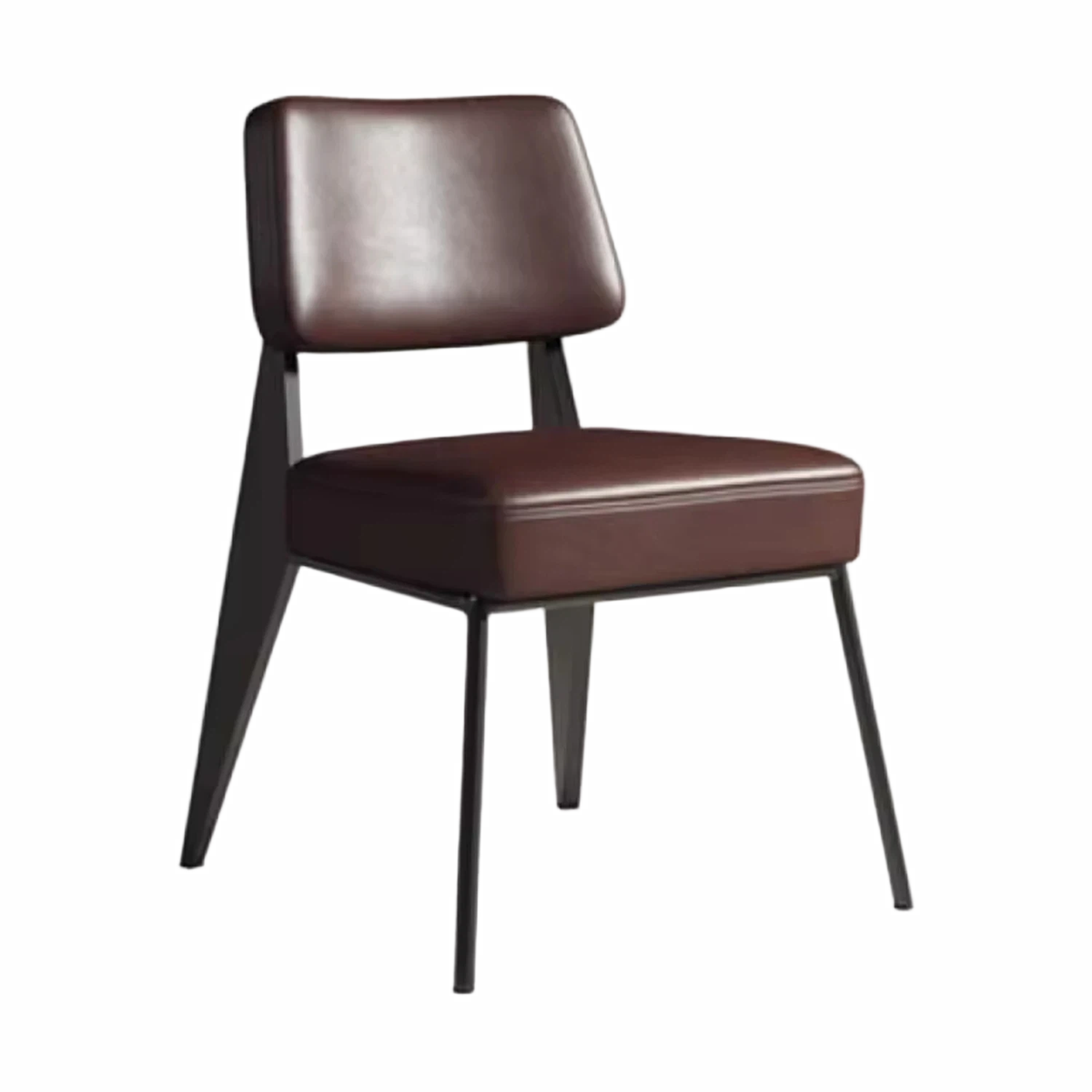 Nordic Retro Modern Hotel Meeting Reception Armchair Iron Casual Western Restaurant Chair Soft Sponge Bar Home Furniture Dining