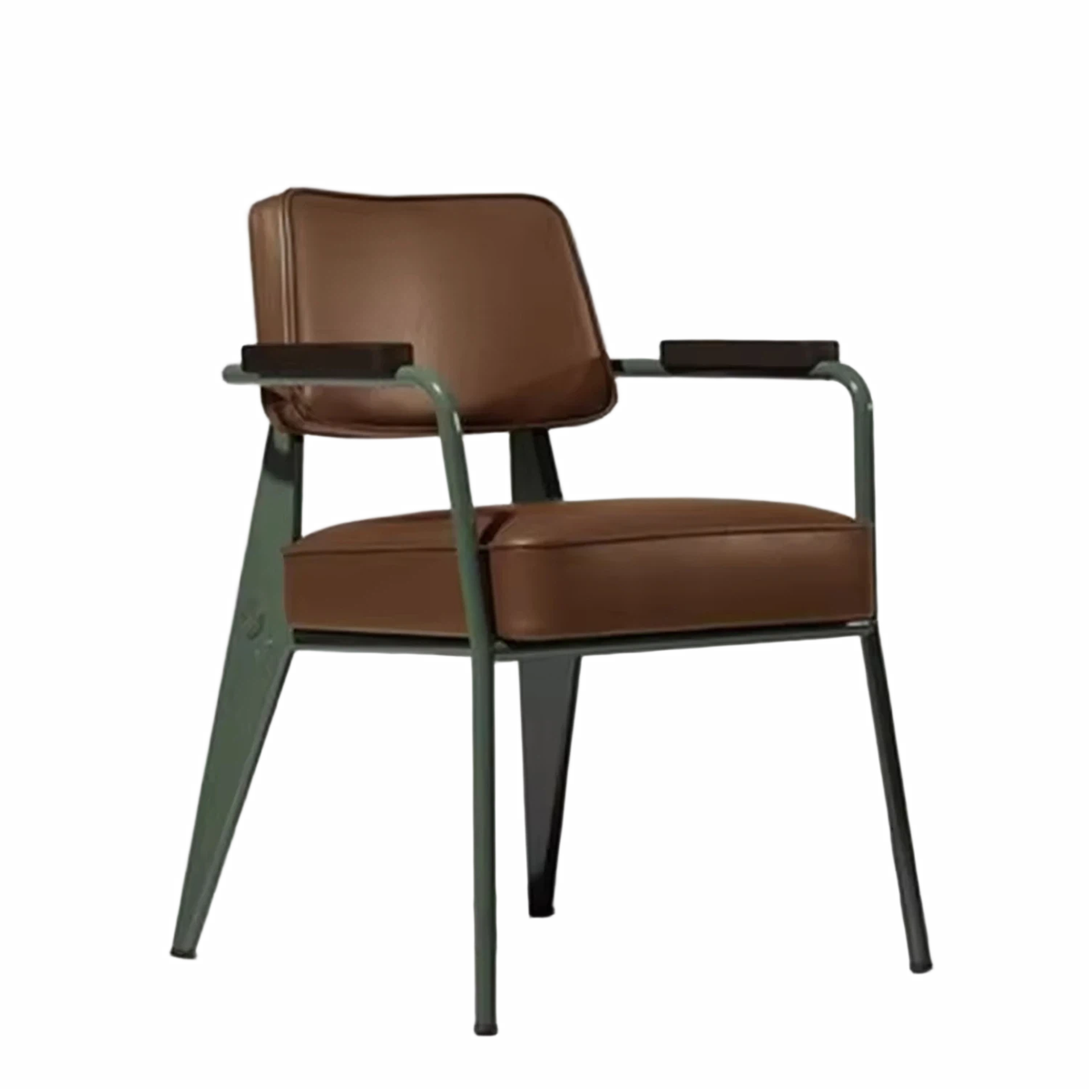Nordic Retro Modern Hotel Meeting Reception Armchair Iron Casual Western Restaurant Chair Soft Sponge Bar Home Furniture Dining