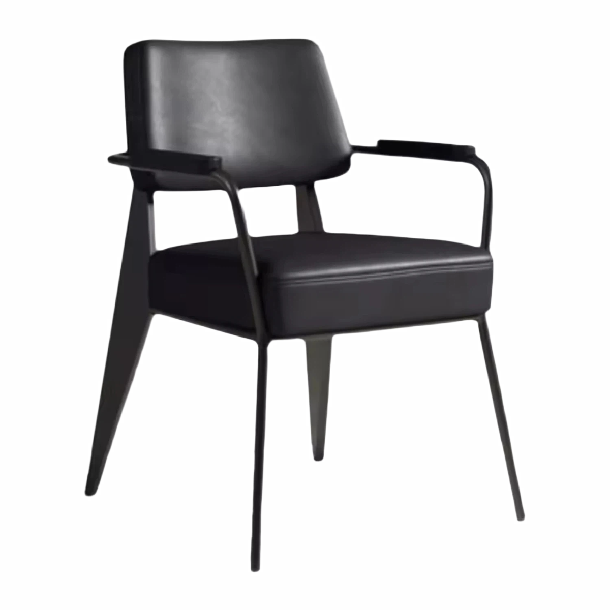 Nordic Retro Modern Hotel Meeting Reception Armchair Iron Casual Western Restaurant Chair Soft Sponge Bar Home Furniture Dining