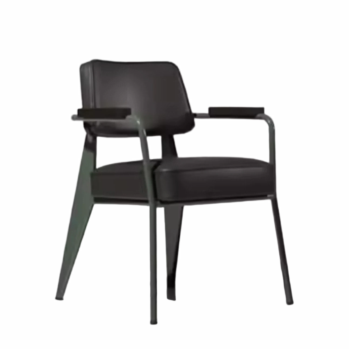 Nordic Retro Modern Hotel Meeting Reception Armchair Iron Casual Western Restaurant Chair Soft Sponge Bar Home Furniture Dining