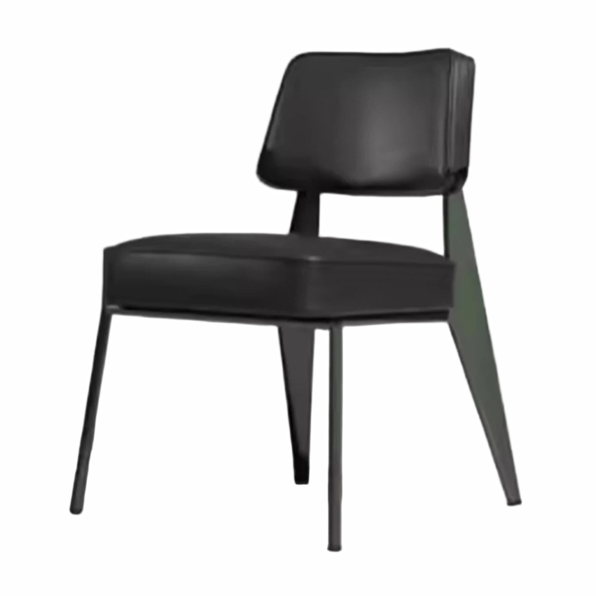 Nordic Retro Modern Hotel Meeting Reception Armchair Iron Casual Western Restaurant Chair Soft Sponge Bar Home Furniture Dining