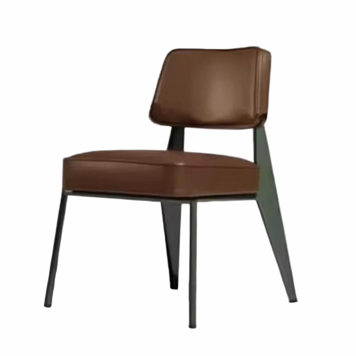 Nordic Retro Modern Hotel Meeting Reception Armchair Iron Casual Western Restaurant Chair Soft Sponge Bar Home Furniture Dining