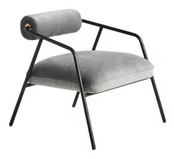 Factory Direct Commercial Relaxing Chair Cotton and Hemp Arm Portable Iron Living Room Luxury Artist Style Sofa Chair