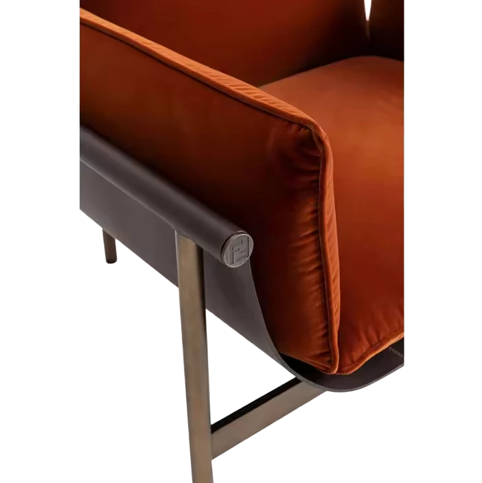 Modern Design Luxury Customized Italian High End Armchair Villa Sofas Velvet Leather Sofa Set Living Room Furniture