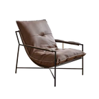 Classical Comfortable Medieval Armchairs Leather Waiting Chairs for Hotel and Café