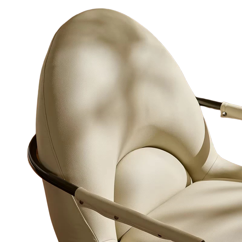 New Design Comfortable 360° Rotating Sofa Metal Armrest Single Sofa Rotating Leisure Sofa for Living Room