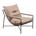 Classical Comfortable Medieval Armchairs Leather Waiting Chairs for Hotel and Café