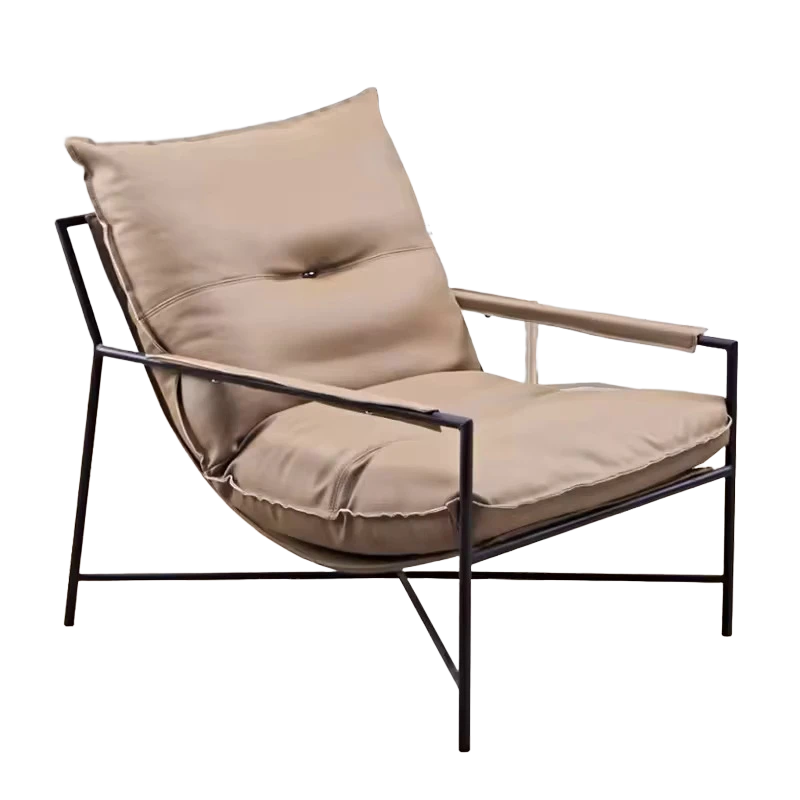 Classical Comfortable Medieval Armchairs Leather Waiting Chairs for Hotel and Café