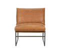 Modern Leather Living Room Chair Luxury Leather Chair Metal Frame