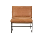Modern Leather Living Room Chair Luxury Leather Chair Metal Frame