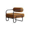 Latest Style Single Sofa Chair Living Room Hotel Homestay Reception Sofa Velvet Fabric Table and Chair Set