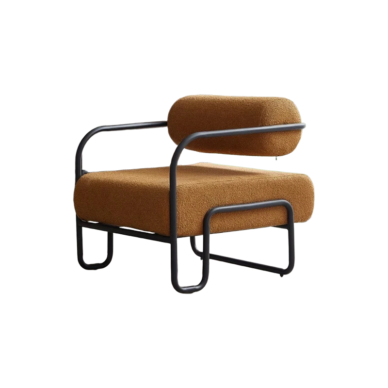 Latest Style Single Sofa Chair Living Room Hotel Homestay Reception Sofa Velvet Fabric Table and Chair Set