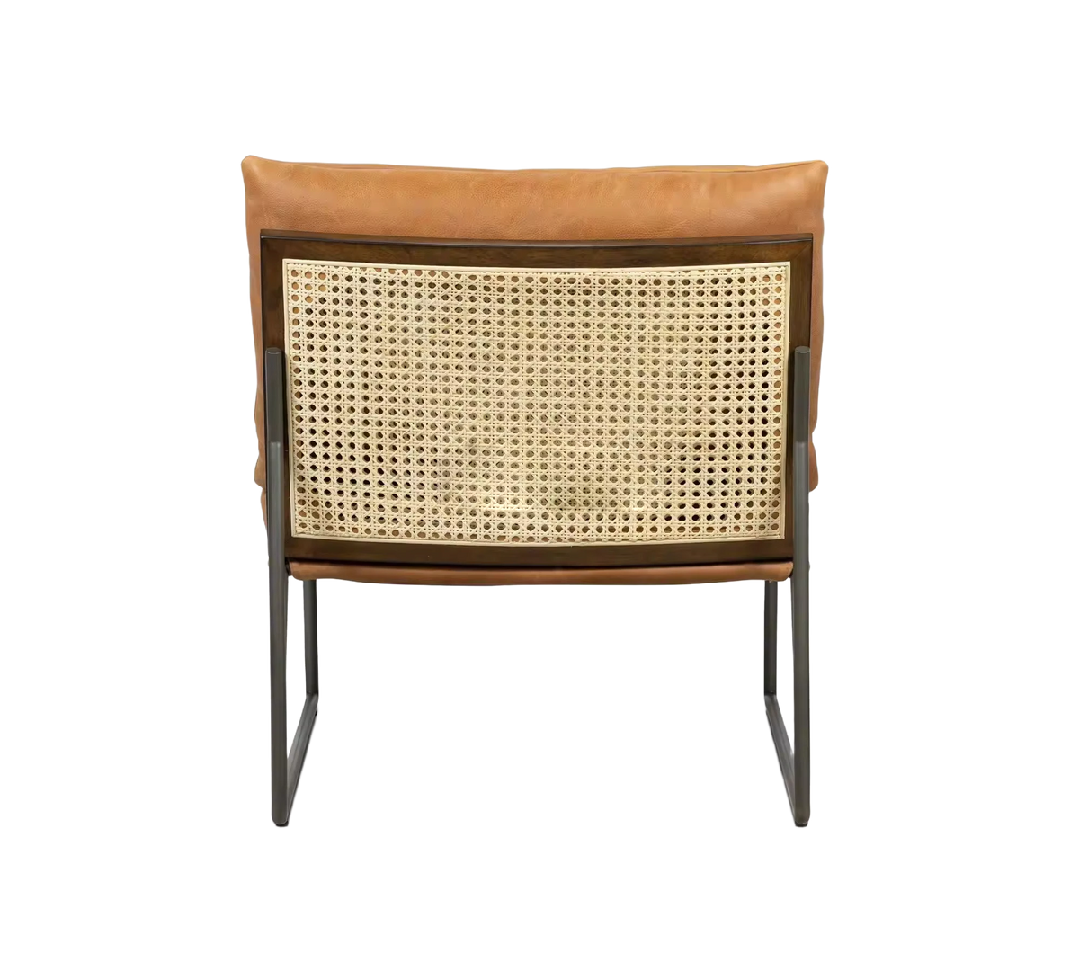Modern Leather Living Room Chair Luxury Leather Chair Metal Frame