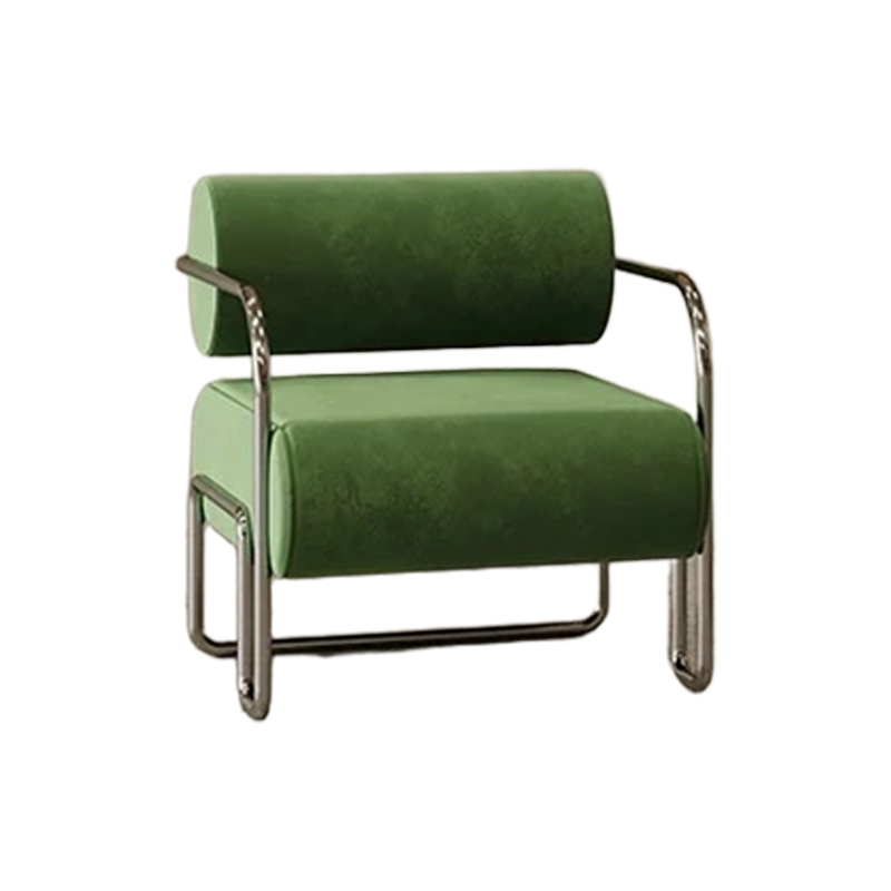 Latest Style Single Sofa Chair Living Room Hotel Homestay Reception Sofa Velvet Fabric Table and Chair Set