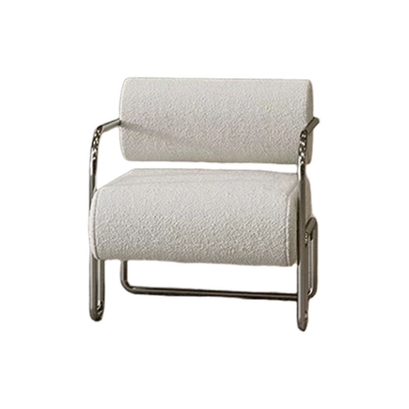 Latest Style Single Sofa Chair Living Room Hotel Homestay Reception Sofa Velvet Fabric Table and Chair Set