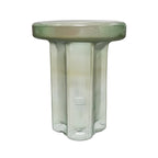 WISEMAX Modern Style Household Living Room Furniture Transparent Glass Mushroom Coffee Table Set Round End Table Tea Table
