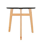 Modern Home Kitchen Restaurant Furniture Simple MDF Top Round Wood White Oak Dining Table