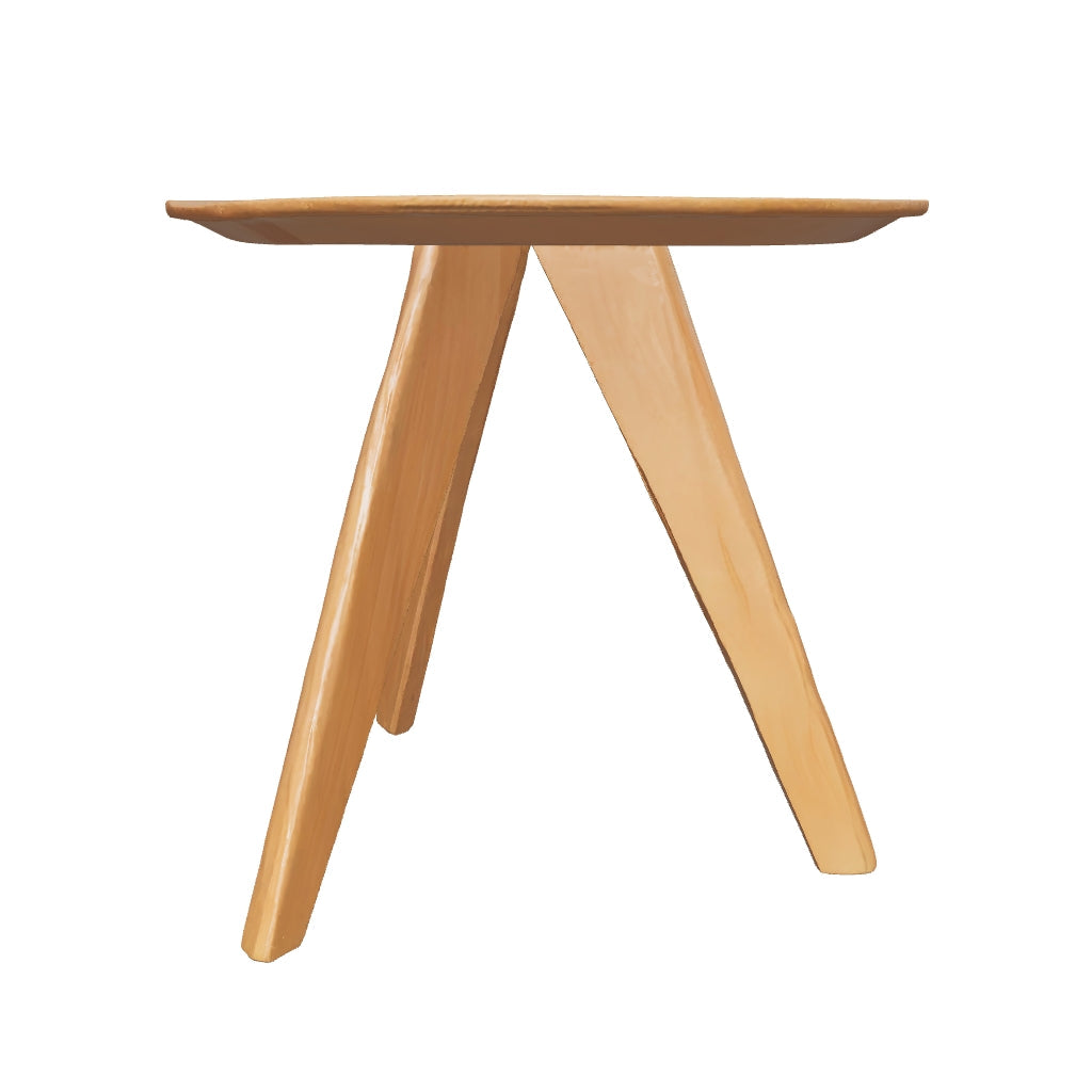 Wholesale Bazhou Factory Furniture Modern Three Legs MDF Top Living Room Small Wood Round Side Coffee Table