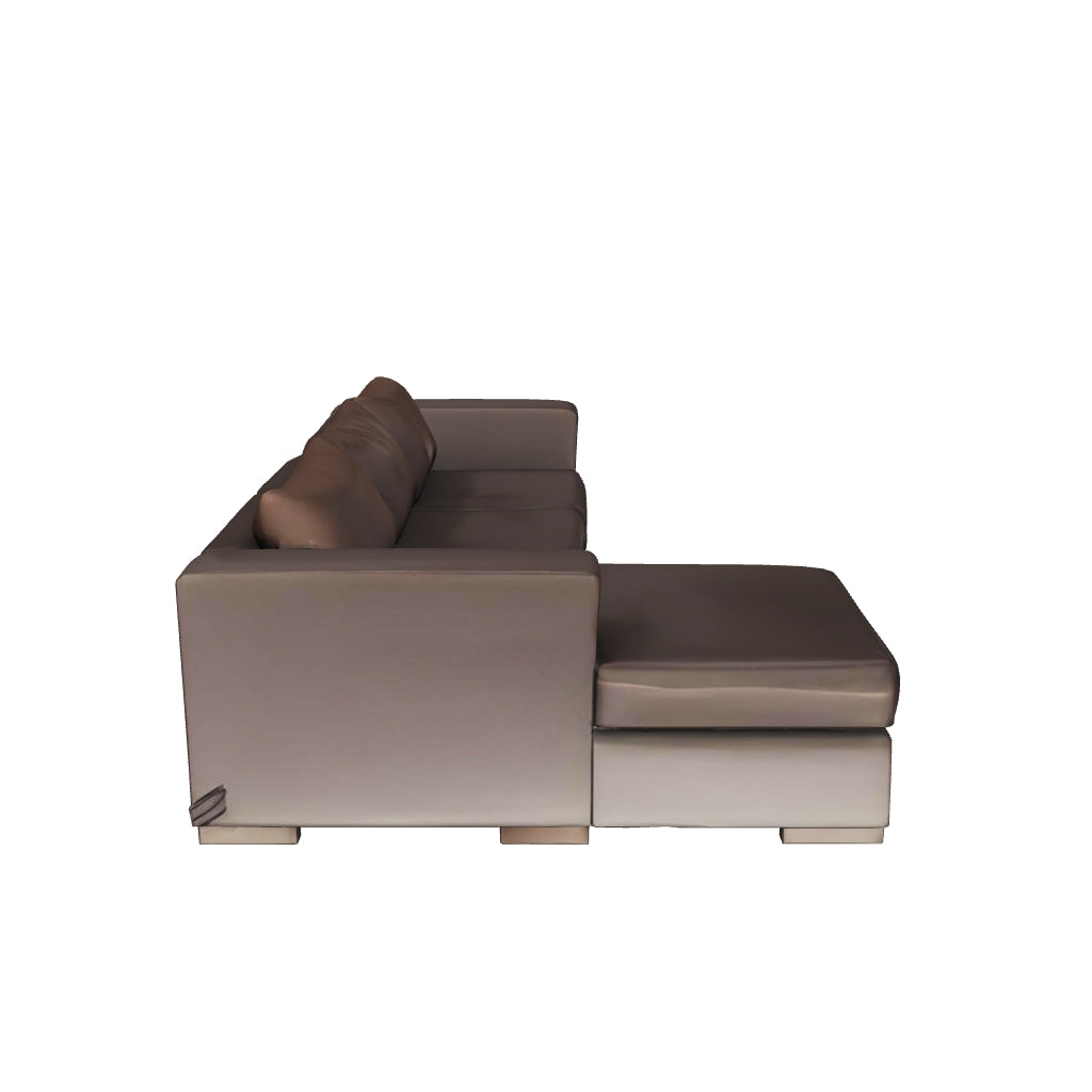 Sectional Sofa Left Eco Leather Trayken