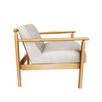 Fabric Arm Chair Xunlin Walnut Gris