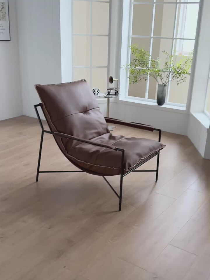 Classical Comfortable Medieval Armchairs Leather Waiting Chairs for Hotel and Café