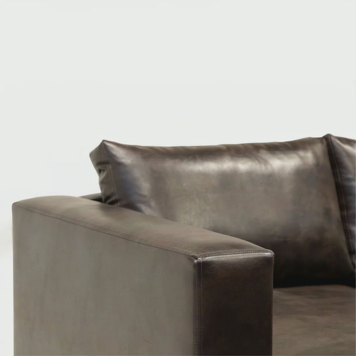 Sectional Sofa Left Eco Leather Trayken
