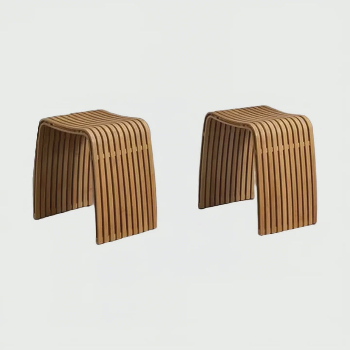 Nordic Natural Bamboo Chair Restaurant Coffee Shop Living Room Stool Bathroom Shower Waterproof Bench