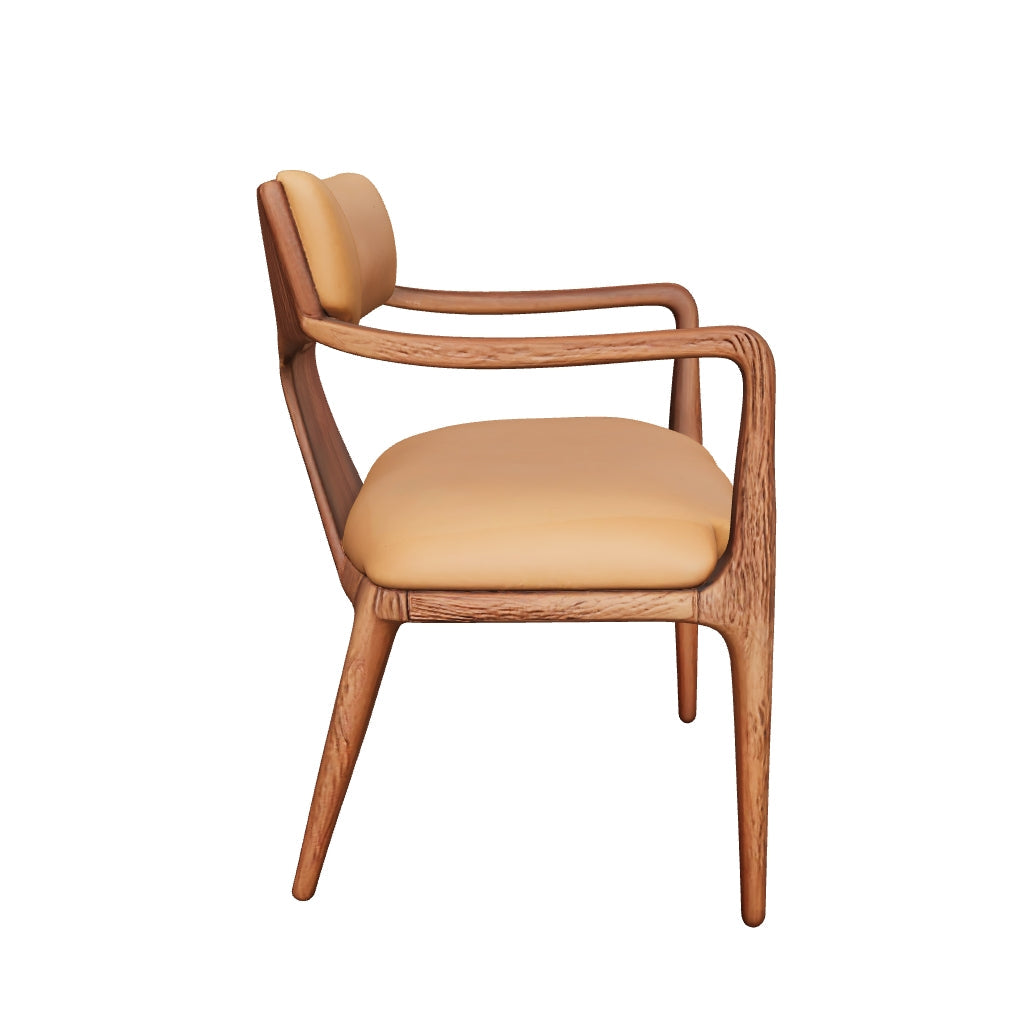 Sassanid OEM New Arrival Harmonious Design American Dining Room Ligne Fabric Dining Armchair