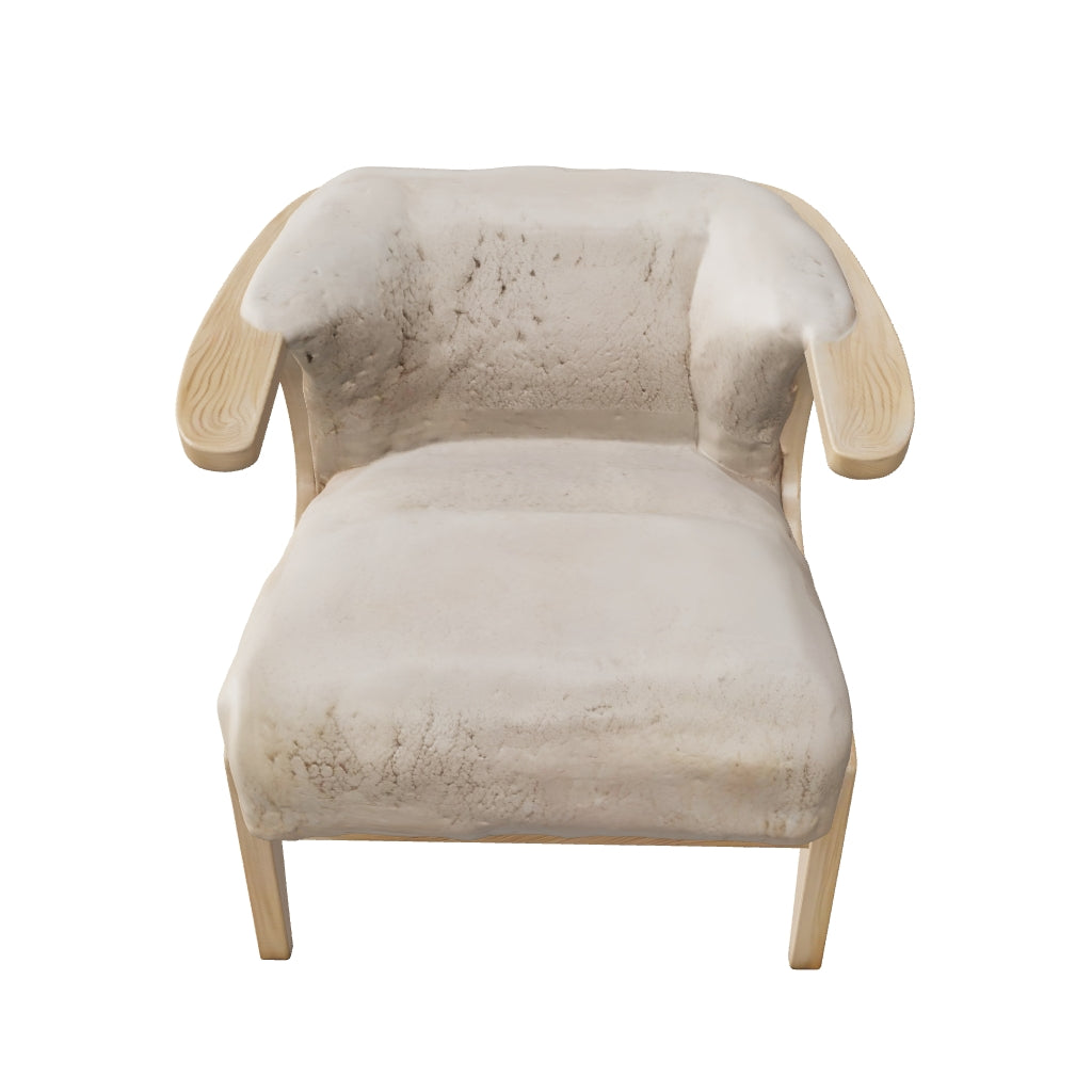 Sassanid OEM New Arrival Luxury Living Room Furniture Set Darien Shearling Chair