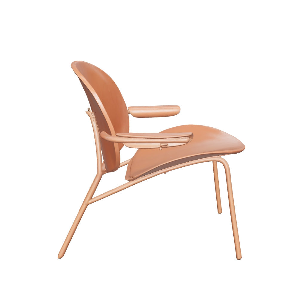 Factory Furniture Nordic Comfort Modern Relax Cafe Chair Coffee Shop Low Height Metal Home Black Single Chair for Living Room