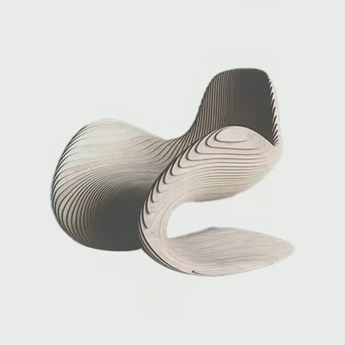 WISEMAX FURNITURE Modern Living Room Art Furniture Minimalist Solid Wood Irregular Unique Leisure Single Armchair for Home Hotel