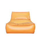 Comfortable Living Room Removable Lazy Chair Upholstery PU Leather Leisure Sofa Chair with Ottoman