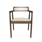 Sassanid OEM Danish Design Dining Room Chair Modern American Oskar Cane Dining Armchair