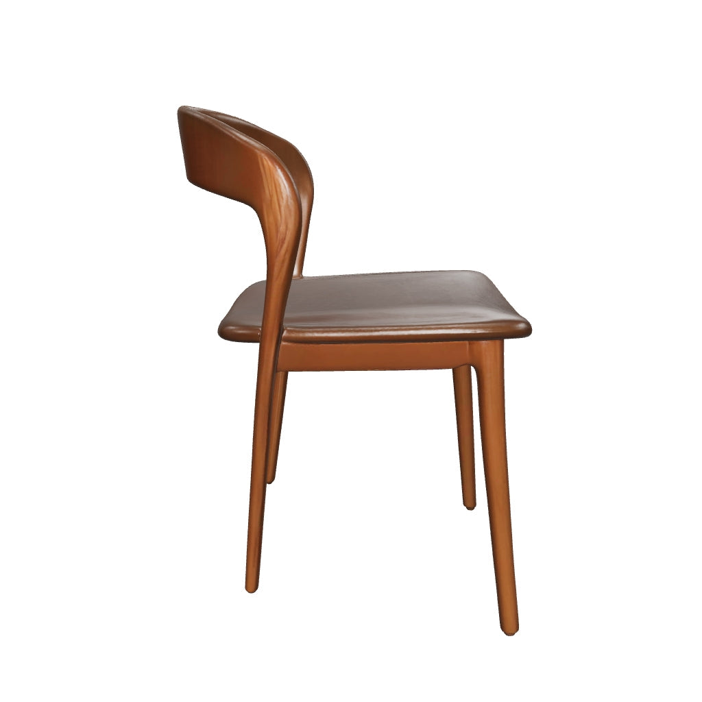 Sassanid OEM Factory Supply Dining Room Furniture American Hemingway Armchair Leather Dining Chair