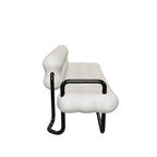 Wholesale Factory Home Furniture Modern Nordic Style White Fabric Lamb Living Room Three 3 Seater Boucle Sofa Chair