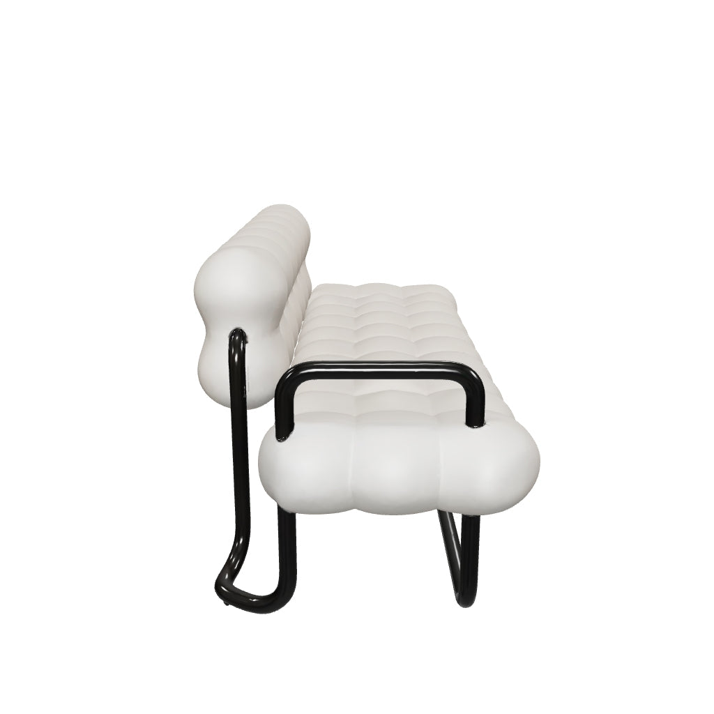 Wholesale Factory Home Furniture Modern Nordic Style White Fabric Lamb Living Room Three 3 Seater Boucle Sofa Chair